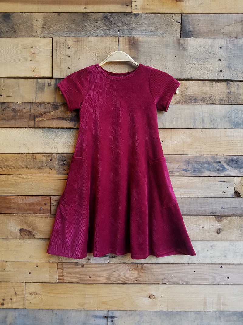 Dallas Swing Dress SAMPLE - Wine